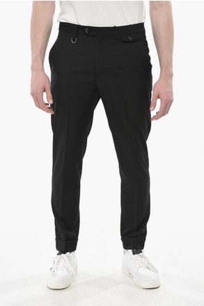 Paolo Pecora MOSCOVA 4-Pocket Wool-Blend Trousers with Turn-Ups size 48