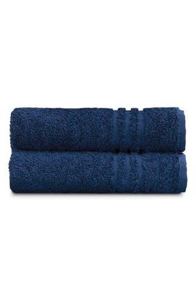 Ella Jayne Home 2-Pack Cotton Hand Towel Set in Navy at Nordstrom Rack