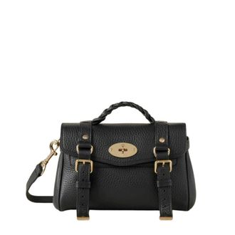 Mulberry Handbags, female, Black, Size: ONE SIZE Mini Alexa