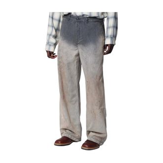 Our Legacy Rig Chino - male - Our Legacy - Wide Jeans - Gray - L - Jeans