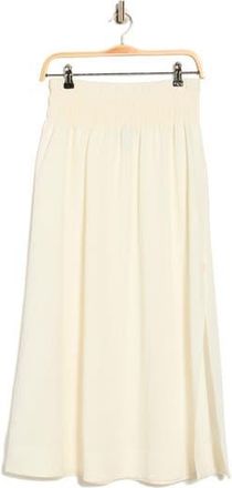 Ellen Tracy Smocked Waist Maxi Skirt in Marshmallow at Nordstrom Rack, Size X-Small