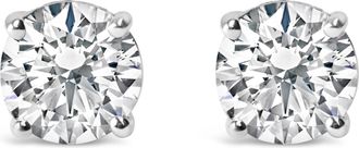 House of Brilliance 14K Yellow Gold 1.0 Cttw Round Lab Grown Diamond Solitaire Stud Earrings (G-H Color, Vvs2-Vs1 Clarity)