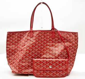 Goyard Red Color Pvc Tote Bag (Pre-Owned)