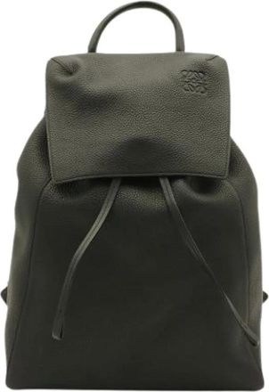 Loewe Pre-owned Leren Rugzak - Dames - Vintage Rugzakken - Zwart - ONE Size - Leer - Vintage