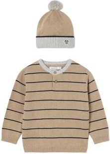 MAYORAL Sweater And Hat in Beige at Nordstrom, Size 18M