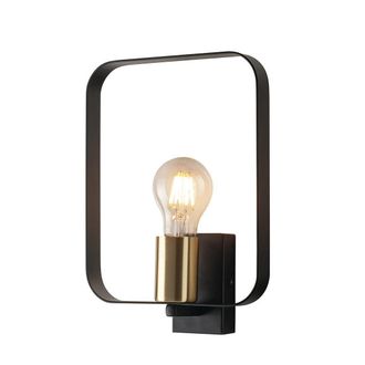 Luce-Ambiente-Design aplique Smith en Metal Negro