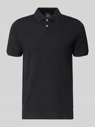 Mc Neal Slim Fit Poloshirt mit Logo-Stitching in Black, Gr&ouml;&szlig;e XXXL