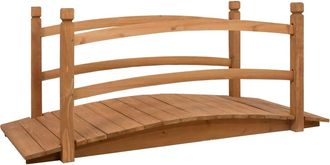 vidaXL Puente Para Jard&iacute;n Madera Maciza De Abeto 140x60x60 Cm Vidaxl