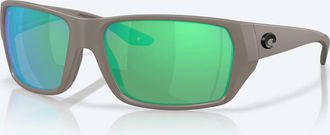 Costa Unisex Tailfin Polarized Sunglasses In Matte Gray Green Mirror