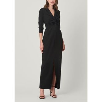 Shoshanna Midnight Asher Crystal Crepe Dress in Jet at Nordstrom, Size 10