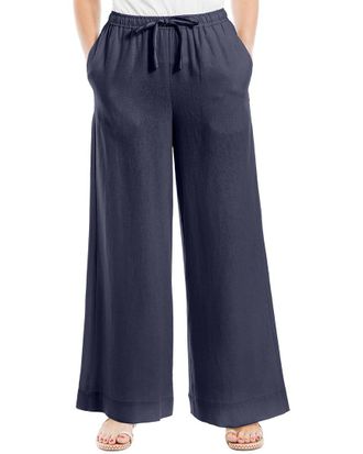 Max Studio Drawstring Linen Pant