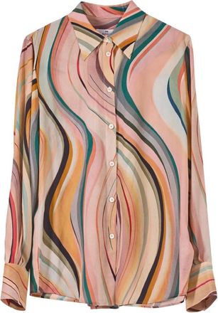 Paul Smith Silk Swirl Shirt - Dames - Overhemden - Veelkleurig - L - Overhemden