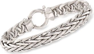 Ross-Simons Wheat-Link Bracelet in Sterling Silver