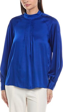 Elie Tahari The Bruna Silk-Blend Blouse