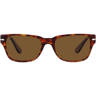 Persol Polarized Rectangular Sunglasses in Pol Brown at Nordstrom