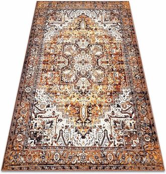 RugsX ANTIKA carpet ancret honey, modern ornament, washable - cream / orange orange 120x170 cm