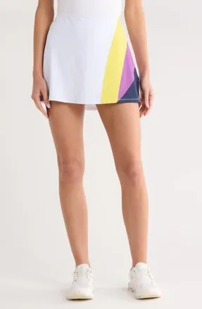Original Penguin A-Line Block Print Skirt in Bright White at Nordstrom Rack, Size X-Large
