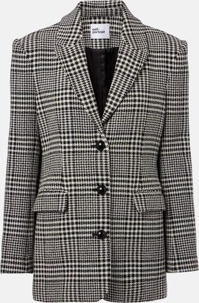 Self Portrait Blazer oversize pied-de-poule