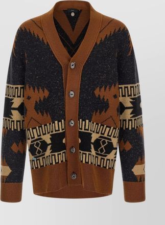 Alanui geometric pattern long sleeve cardigan