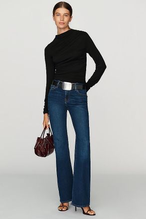 Good American Low Rise Bootcut Jeans
