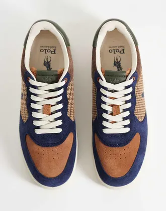 Polo Ralph Lauren Masters Court - Sneakers in camoscio patchwork multicolore