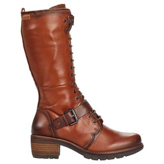 Pikolinos San Sebastia W1T Leather Womens Calf Length Boots - Cuero - Size:UK 8-8.5