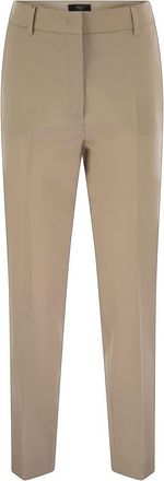 Max Mara Womens Canon - Wool Cigarette Trousers - Tan - Size EU 32 (Womens)