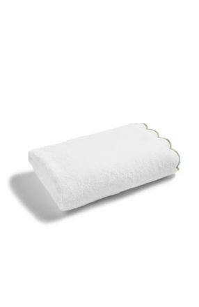 Christy Scallop Edge Luxury Turkish Cotton Bath Towels in Matcha at Nordstrom
