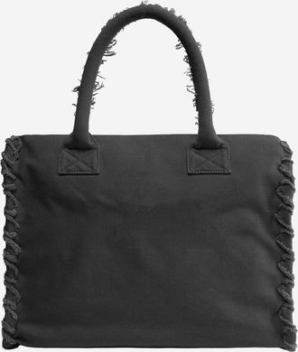 Pinko Womens Shopper Bag Cotton Black Handbags Hand