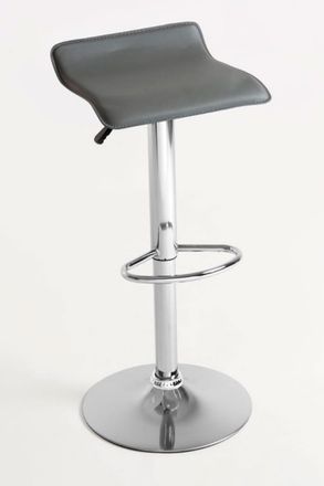 Regalos Miguel Pack 2 Taburetes color gris oscuro en polipiel