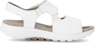 Gabor Witte Walking Sandaal Zomercollectie - Dames - Sandalen - Wit - 40 1/2 EU - Leer - Schoenen