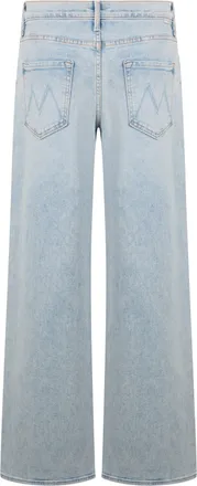 Mother Womens Straight Jeans Light Blue Cotton Straight-Leg