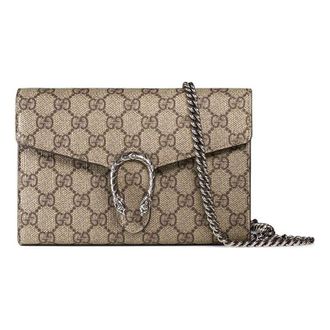 Gucci (WMNS) Gucci Dionysus Series Synthetic canvasChain bag Dionysus Brown 401231-KHNSN-8642