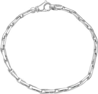 Pompeii3 Mens 14k Gold (15gram) or Platinum (24gram) 3.5mm Link Bracelet 8.5