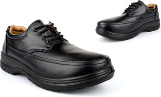 Generic Mens Lace Up Shoes Size 6 Boys Shoes Size 10 Casual Shoe Mens Lace Up Shoe Lightweight Comfort Casual Sizes 6-12 Black 10 UK