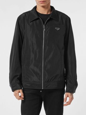 Philipp Plein Giacca leggera modello camicia in poliestere con chiusura a zip