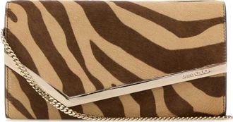 Jimmy Choo London Printed Calf Hair Emmie Clutch