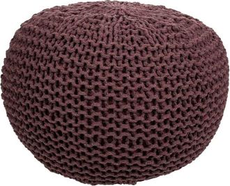 Wanderlust Deco Puff de algod&oacute;n trenzado