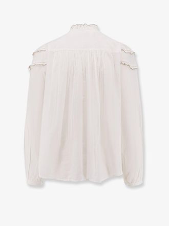 Isabel Marant Womens Shirt Christa Cotton-Blend White