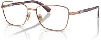 Vogue Eyewear 52mm Butterfly optical glasses in Pink at Nordstrom