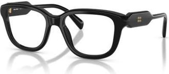 Miu Miu 51mm Rectangle optical glasses in Black at Nordstrom