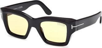 Tom Ford Ilias Zonnebril - unisex - Accessoires - Zwart - Maat: 50 MM Zijde