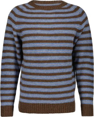 Mos Mosh Gestreifter Strickpullover Carlos - Heren - Ronde hals truien - Veelkleurig - 2XL - Truien & Vesten