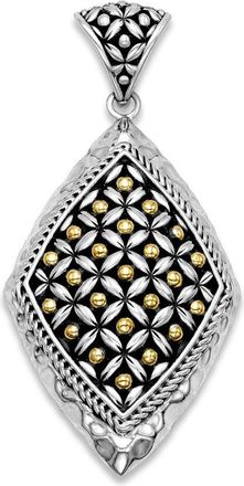 Samuel B. 18K & Silver Rhombus Pendant