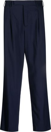 Pantaloni Torino relaxed-fit tailored trousers - men - Virgin Wool - 46 - Blue