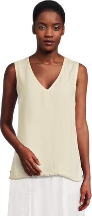 Xcvi Ileana Tank Top Womens Clothing Lemon Meringue : LG (US 12-14), Rayon/Tencel