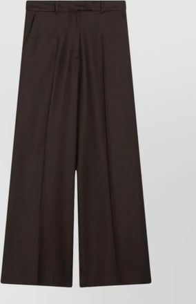 Frankie Shop brickell flannel wide-leg trousers