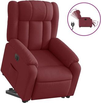 vidaXL Vidaxl - Sill&oacute;n El&eacute;ctrico Reclinable Elevable De Tela Rojo Tinto