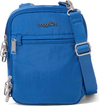 Baggallini Securtex Anti-Theft Mini Everything Crossbody in Lapis at Nordstrom