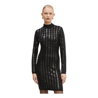 Guess Dames, Jurken, Bruin, Maat: S Viscose